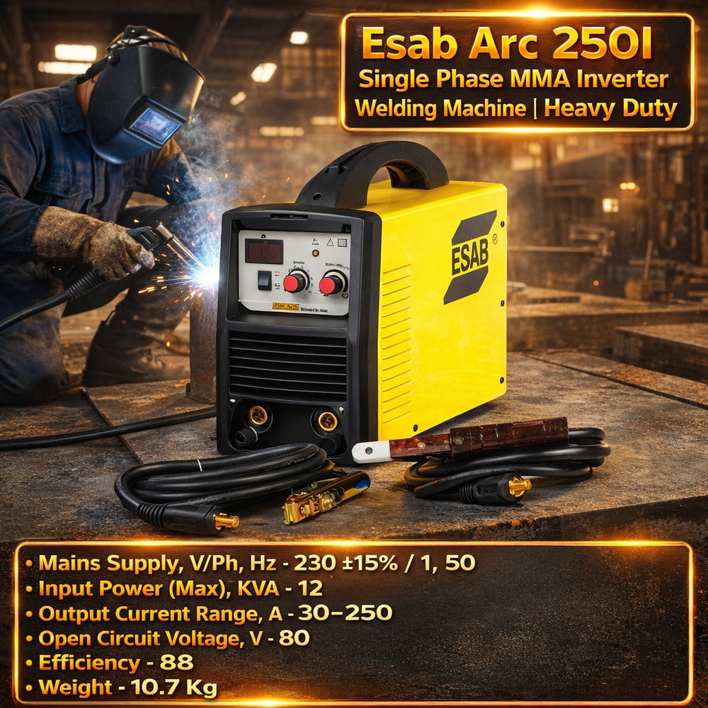 Esab Arc 250I Single Phase MMA Inverter Welding Machine | Heavy Duty