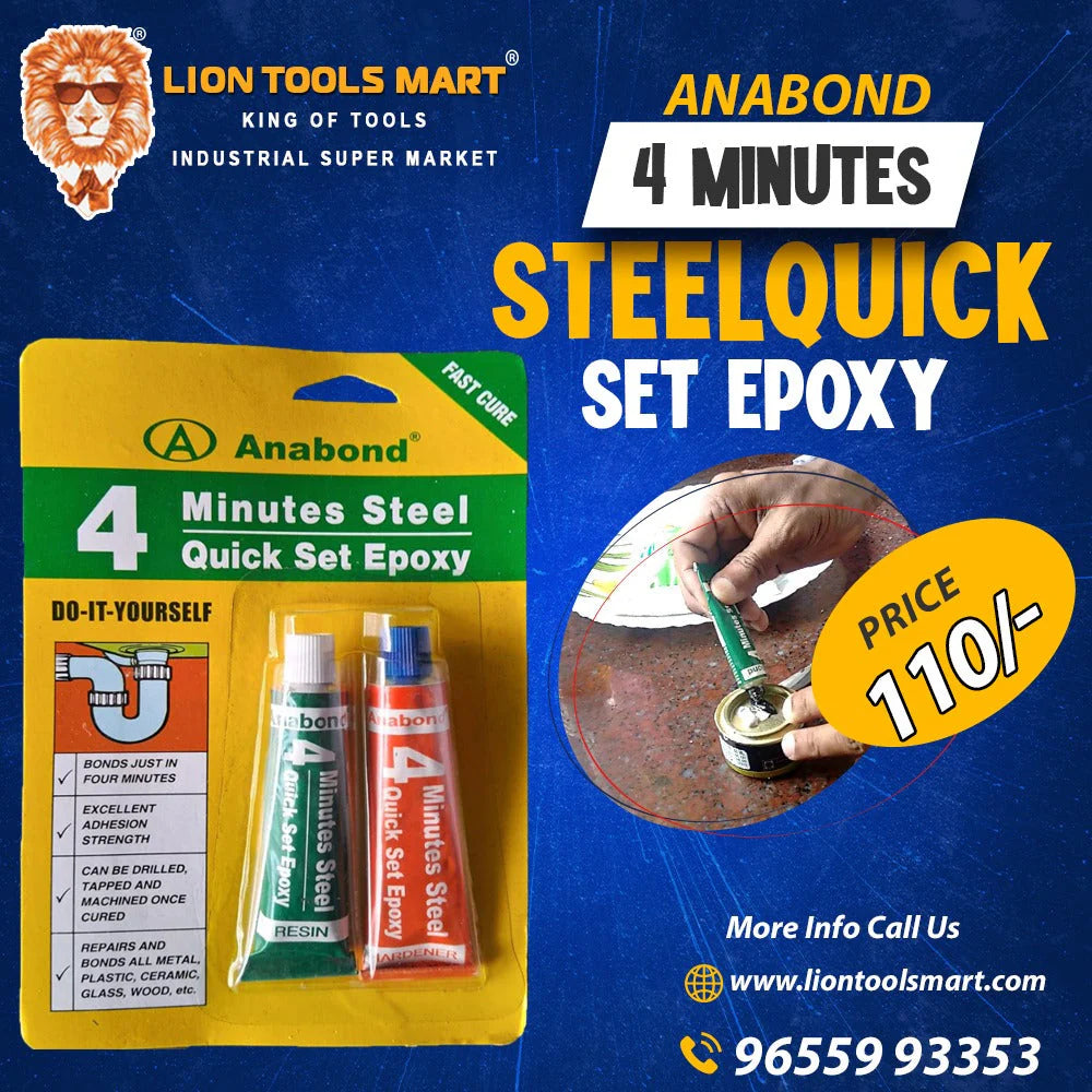 Anabond 4 Minutes Steel Quick Set Epoxy