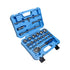 Taparia 27Pcs Bi-Hexagonal Socket Set 12.7mm (1/2 Inch) Sq. Drive in Blow Moulding Box BMS14MXL | Professional Socket Set