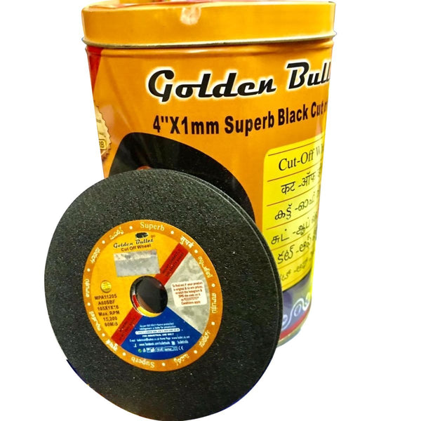 Bullet 4InchX1mm Inch SS Cutting Wheel Black 105x1x16mm | High Speed Metal Cutting Disc