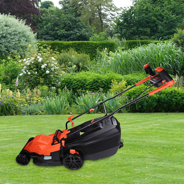 Black & Decker BEMW471BH Lawn Mower 1600W | High Power Electric Grass Cutting Machine