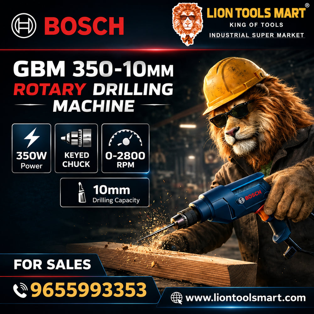 Bosch Rotary Drilling Machine GBM 350 10mm (350W) Blue