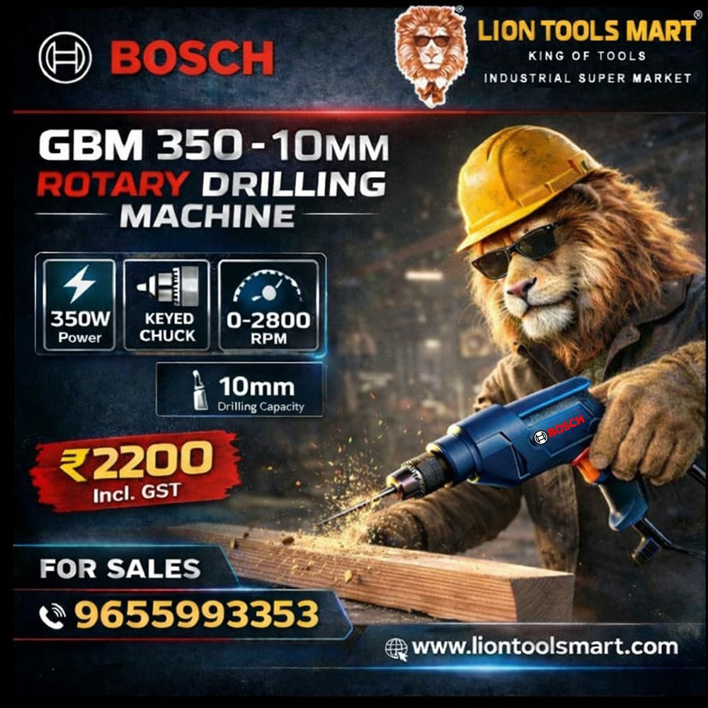 Bosch Rotary Drilling Machine GBM 350 10mm (350W) Blue