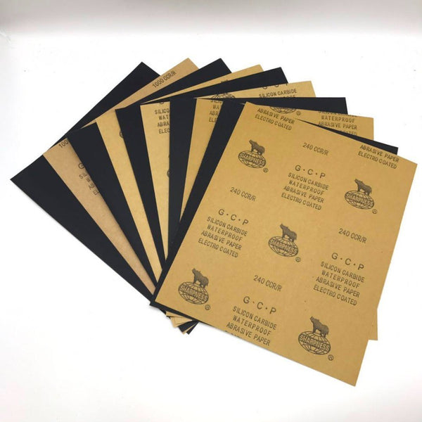 Bullet Silicon Carbide Waterproof Emery Paper | High Performance Wet & Dry Sanding Sheet | Rs.10/- Per Sheet, 50 Sheets in Package
