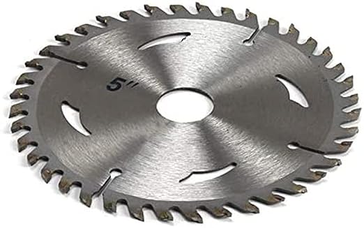 Circular saw blade on a white background