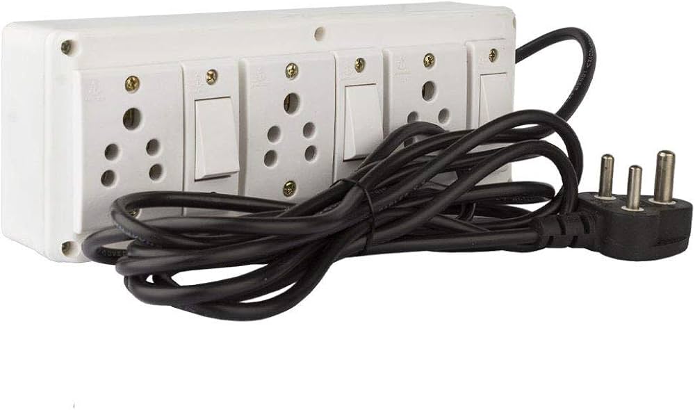 Choice 3+3 Switch Box with Wire | Power Extension Box