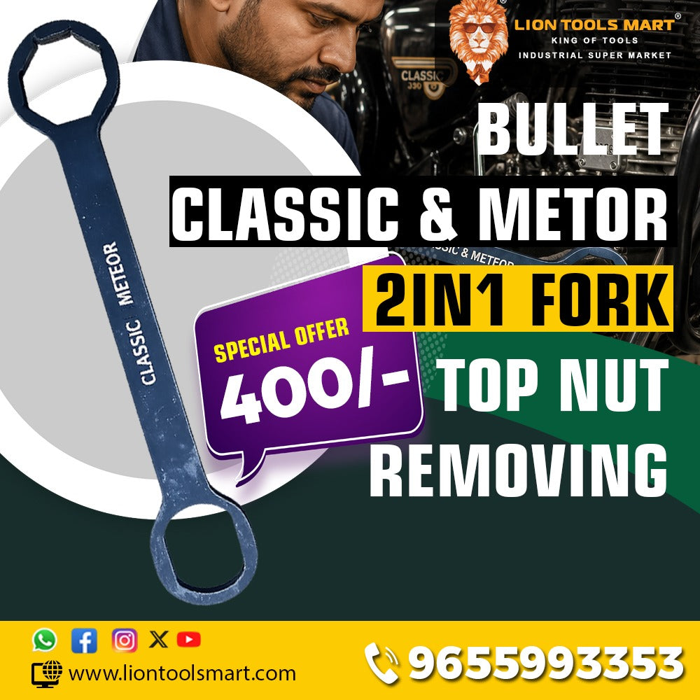 Lion Bullet Classic & Meteor 2-in-1 Top Nut Removing Fork Tool