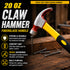 AS 20 OZ Claw Hammer with 315mm Fiber Handle AS-156 | Heavy Duty Professional Carpenter Claw Hammer