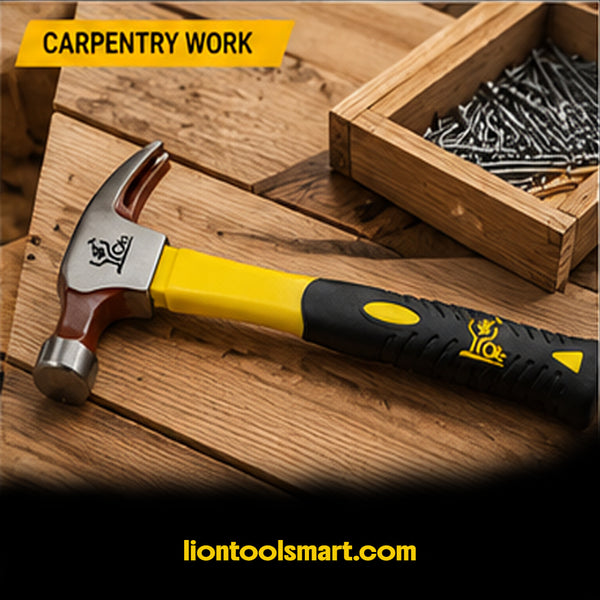 AS 8 OZ Claw Hammer with 275mm Fiber Handle AS-156 | Professional Carpenter Claw Hammer