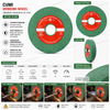 Cumi Grinding Wheel 150x25x31.75mm GC120 J5 VG | Precision Green Silicon Carbide Wheel