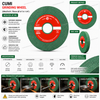 Cumi Grinding Wheel 200x25x31.75mm GCG120 J5 VG | Silicon Carbide Precision Grinding Wheel