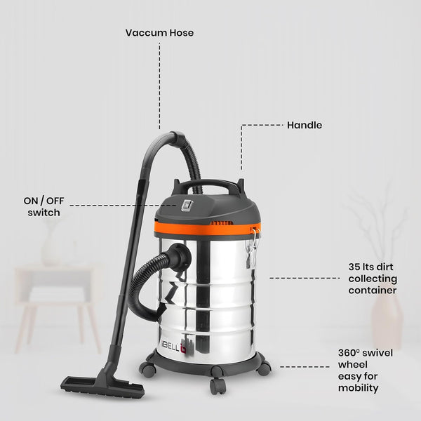Cyclone 1700 Industrial Wet & Dry Vacuum Cleaner