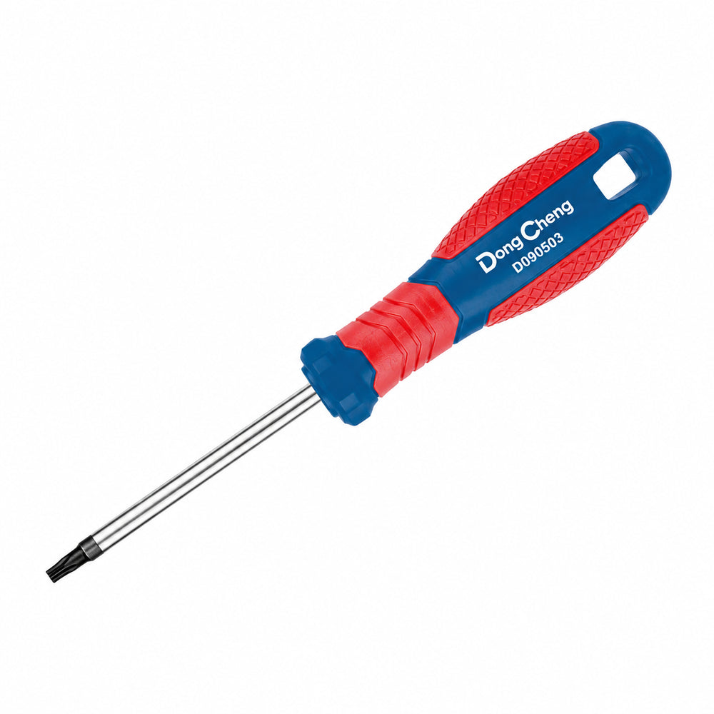DONGCHENG T27 x 100 mm Torx Screwdriver (HD090505)- A Torx (star) screwdriver for larger T27 screws in automotive, equipment, and heavy fastener work.