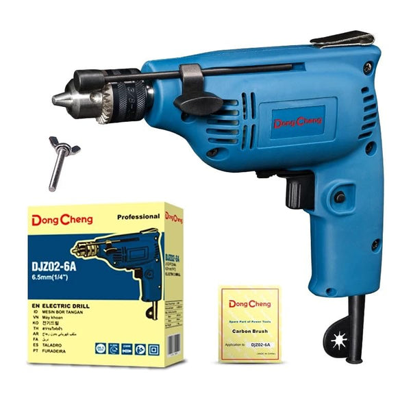 DongCheng DJZ02-6A 230W Electric Drill Machine, 3800 RPM, 6.5mm Steel and 9mm Wood Drilling Capacity