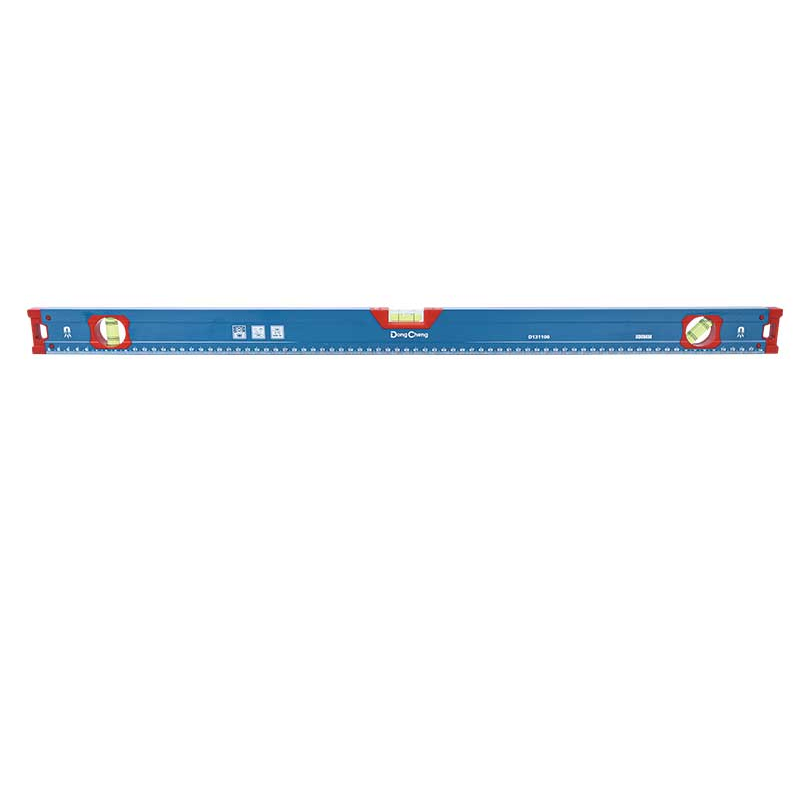 DONGCHENG 1200 mm Magnetic Spirit Level with Ruler Body (HD131108)-A 1.2 metre magnetic aluminium spirit level for the longest runs, doors, and frames.