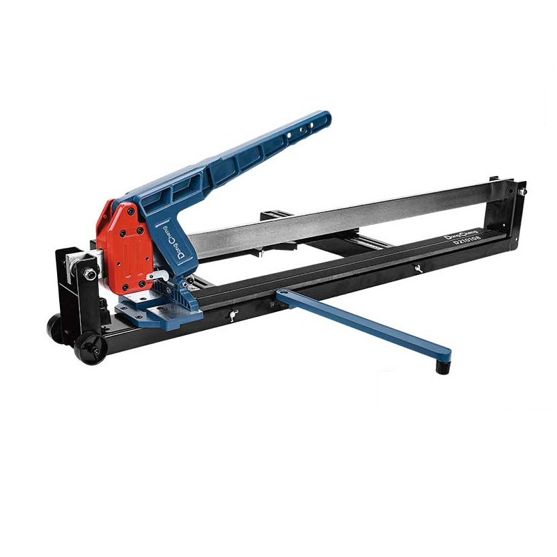 DONGCHENG 1200 mm Tile Cutter, 15 mm Max Thickness, Laser Guide, Solid Guide Rail (HD210112)-A 1200 mm manual tile cutter for large-format tiles, with a laser guide and a solid guide rail for straight cuts.