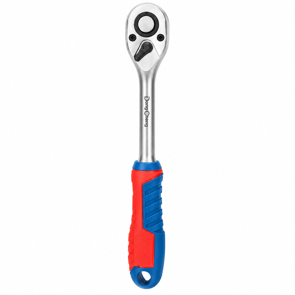 DONGCHENG 150 mm 1/4" Ratchet Wrench (HD032101)-A compact 1/4" 45-tooth ratchet for small bolts and tight spaces.