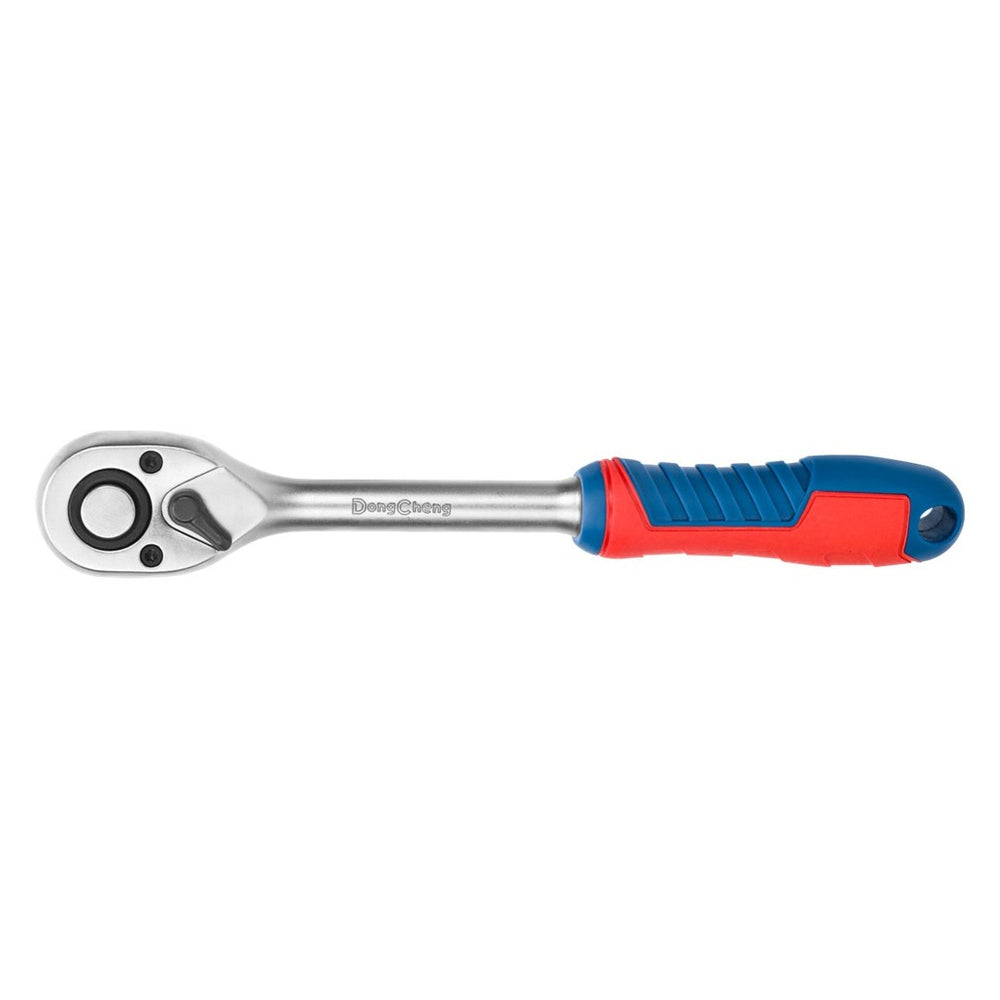DONGCHENG 200 mm 3/8" Ratchet Wrench (HD032102)-A mid-size 3/8" 45-tooth ratchet for general automotive and workshop use.