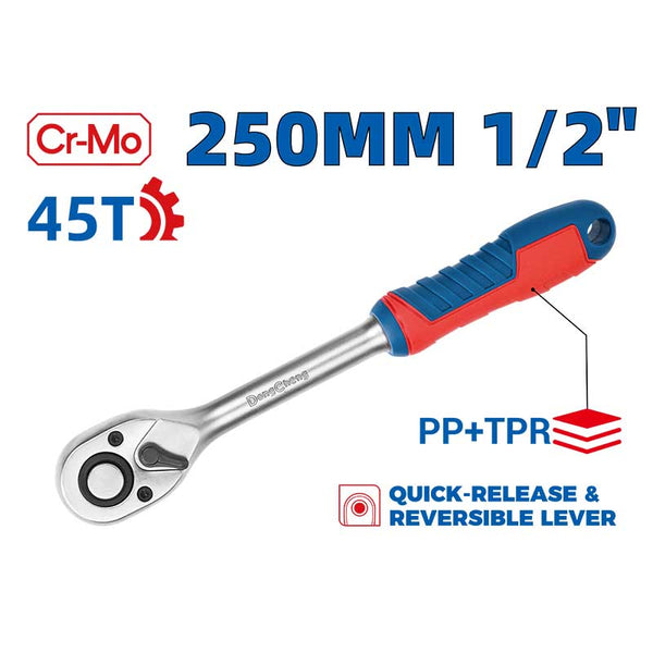 DONGCHENG HD032103 1/2 inch 250 mm ratchet wrench