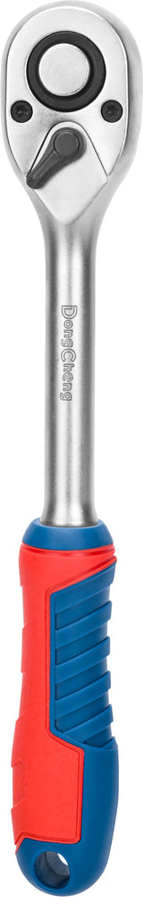 DONGCHENG 150 mm 1/4" Ratchet Wrench (HD032101)-A compact 1/4" 45-tooth ratchet for small bolts and tight spaces.