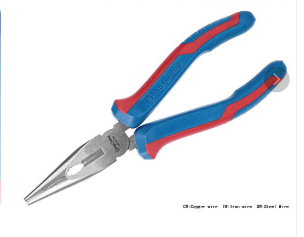 DONGCHENG 6 Inch Long Nose Pliers – 160 mm Precision grip for tight and hard-to-reach spaces.