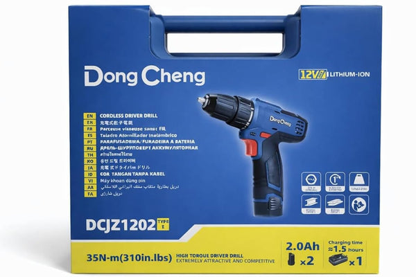 DONGCHENG DCJZ1202 Type E 10.8V cordless driver drill with 2.0Ah Li-ion battery