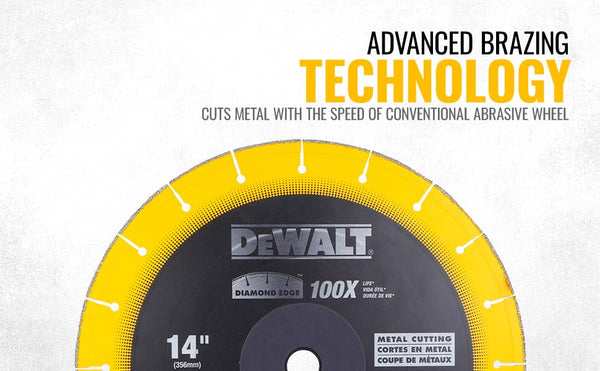 Dewalt DW8500 14-Inch Diamond Cut Wheel 355mm | Heavy Duty Metal & Multi-Material Chop Saw Blade