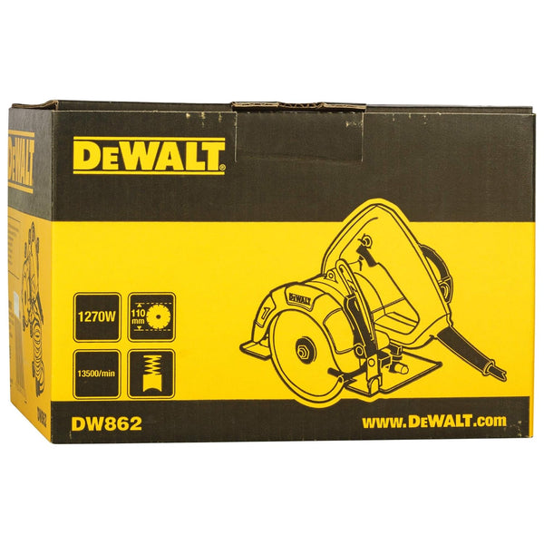 Dewalt DW862 4-Inch Wet Marble Cutter 110mm 1270W | Heavy Duty Tile & Granite Cutting Machine