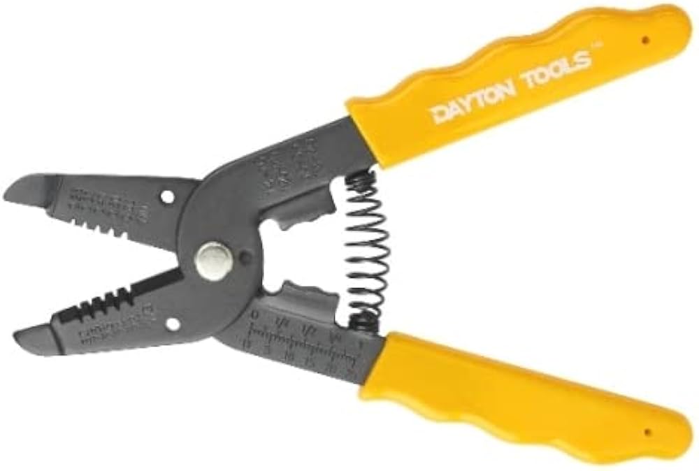 Dayton HT-1043 7 In 1 Crimping Tool | Multi-Function Wire Stripper & Cable Crimper