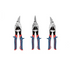 DongCheng HD114601 3-Piece 250mm (10 Inch) CR-V Aviation Snip Set with Left-Cut, Straight-Cut and Right-Cut Snips for Sheet Metal Fabrication and HVAC Work
