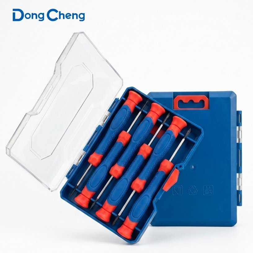 DongCheng 6-Piece Precision Screwdriver Set – Fine-Tip Phillips & Slotted Screwdrivers for Electronics, Watches, Eyeglasses & Small Repairs | HD091430