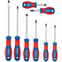 DongCheng HD091253 8-Piece Heavy-Duty Magnetic Chrome Vanadium (CR-V) Screwdriver Set with Stubby Drivers