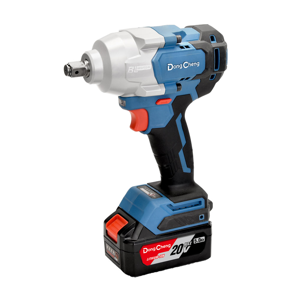 DongCheng DCPB698 20V MAX Cordless Brushless Impact Wrench, 1/2-Inch Square Drive with 698Nm Maximum Torque, 910Nm Nut-Busting Torque and 4-Speed Control