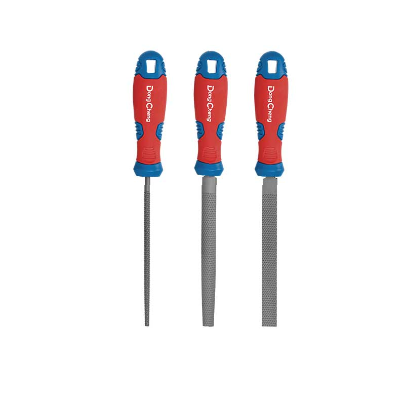 DongCheng HD116340 3-Piece 200mm (8 Inch) Wood File Set with Flat, Half-Round and Round Files for Carpentry, Wood Shaping, Furniture Making and Woodworking