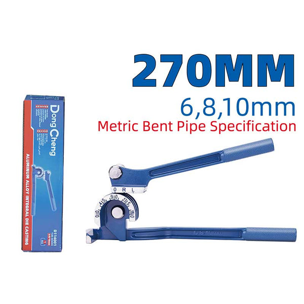 DongCheng HD114001 270mm Die-Cast Aluminum 3-in-1 Manual Tube Bender (6mm, 8mm, 10mm)