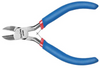 DONGCHENG 4.5" Mini Diagonal Cutting Pliers (HD070606) -Compact cutters for clean, close cuts on small wires.