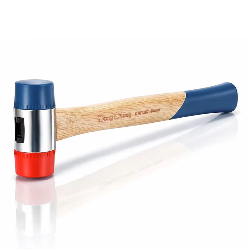 DONGCHENG 40 mm Soft Face Finishing Hammer (HD101702)-A non-marring hammer with replaceable soft faces for finishing, fitting, and assembly.
