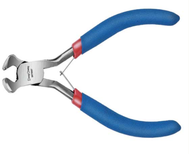 DONGCHENG 4" Mini End Cutting Pliers (HD070607)-Compact end cutters for flush, close-to-surface cuts on small wires.