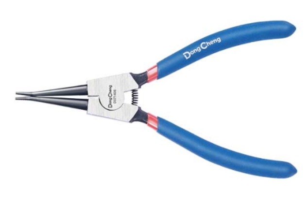 DongCheng 7" Straight Tip External Circlip Plier (HD071406)-Precision pliers for installing and removing external retaining rings.