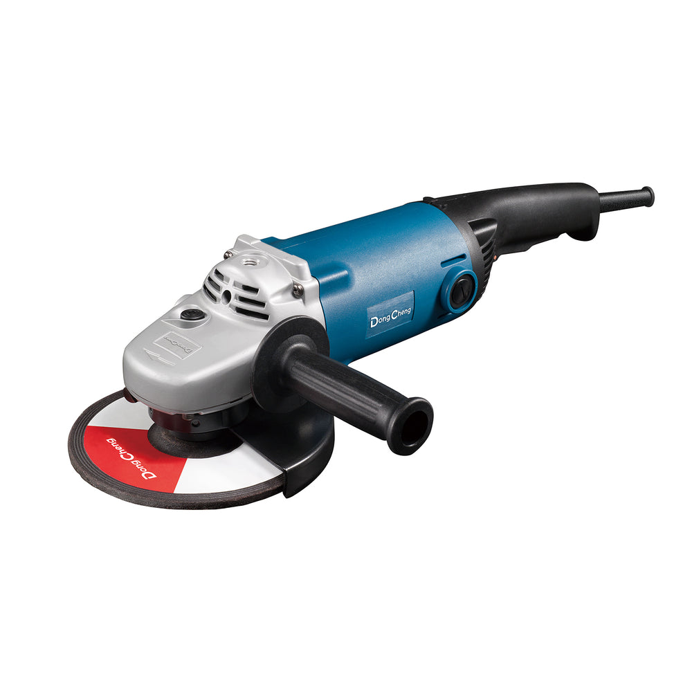 DongCheng DSM180A 7-Inch Angle Grinder Machine 2200W, 8300 RPM, 180mm Grinding Wheel, M14 Spindle Thread