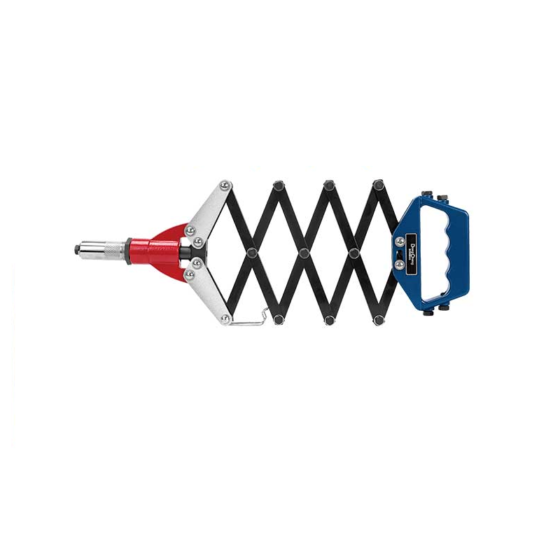 DONGCHENG Folding Lazy Tong Hand Riveter (HD095000)-A compact folding riveter that gives extra leverage in a tool you can fold away.