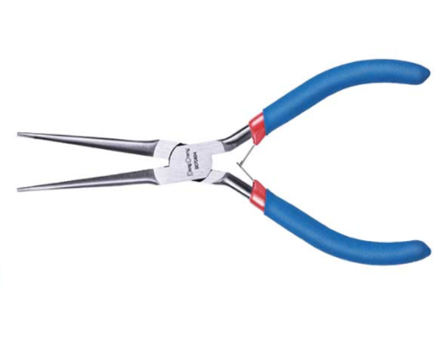 DONGCHENG 6" Mini Needle Nose Pliers (HD070604) -Fine, slender jaws for precise work in narrow spaces.