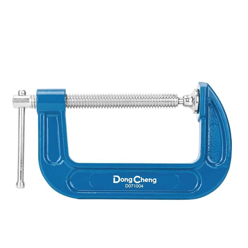 DONGCHENG HD071002 2-Inch / 50 mm Heavy-Duty Malleable Cast Iron G-Clamp-Strong, adjustable clamping for woodworking, metalwork, and fabrication.