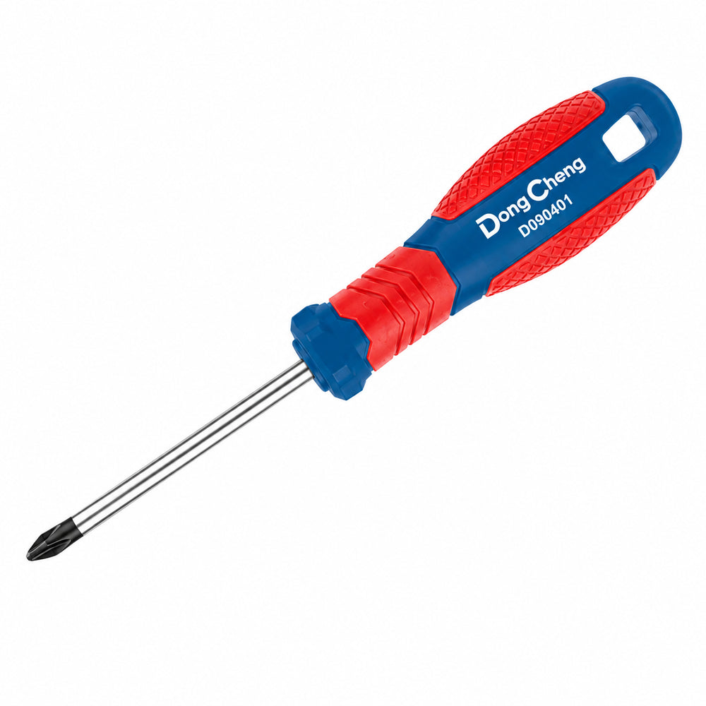 DONGCHENG PH0 x 100 mm Phillips Screwdriver (HD090401) - A fine-tip Phillips screwdriver for very small cross-head screws in electronics and precision work.