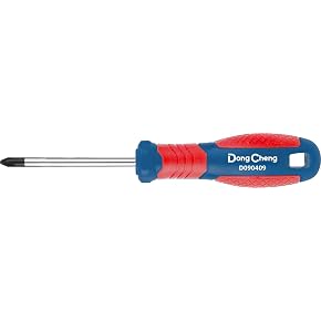 DONGCHENG SL5 x 75 mm Slotted Screwdriver (HD090303)- A short, stubby slotted screwdriver for medium screws in tight spaces.