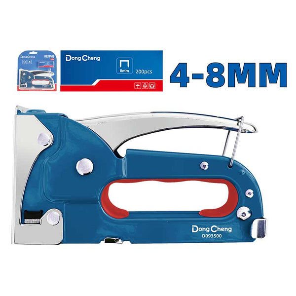 DongCheng HD093500 Heavy-Duty 4-8mm Manual Hand Staple Gun for Upholstery & Carpentry