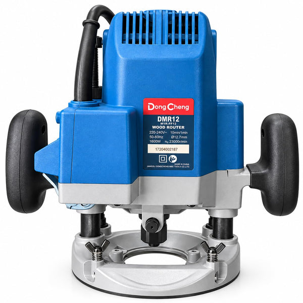 Dongcheng DMR12 Electric Wood Router Machine for Woodworking, Wood Groove Cutting, Edge Trimming, Profiling and Furniture Making