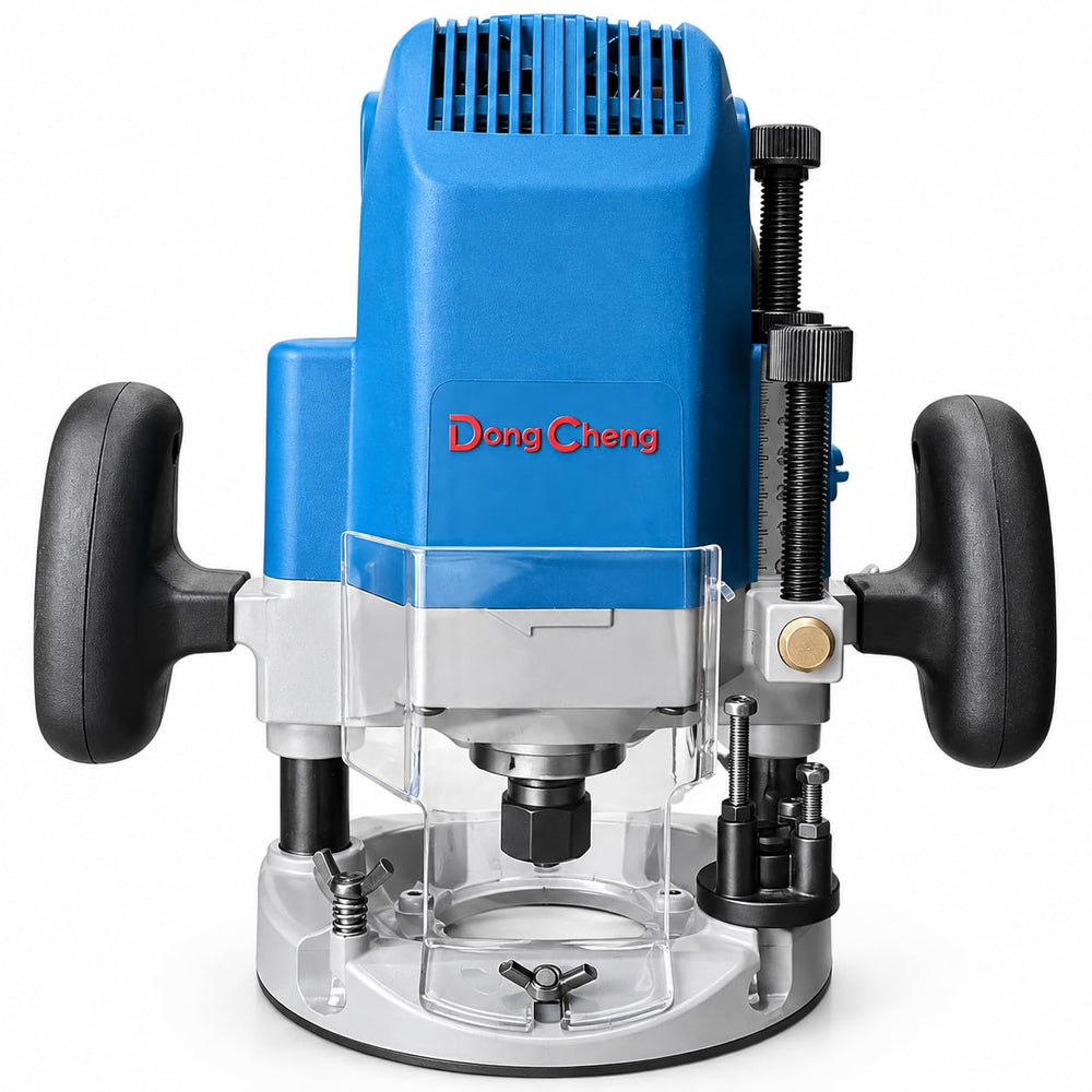 Dongcheng DMR12 Electric Wood Router Machine for Woodworking, Wood Groove Cutting, Edge Trimming, Profiling and Furniture Making