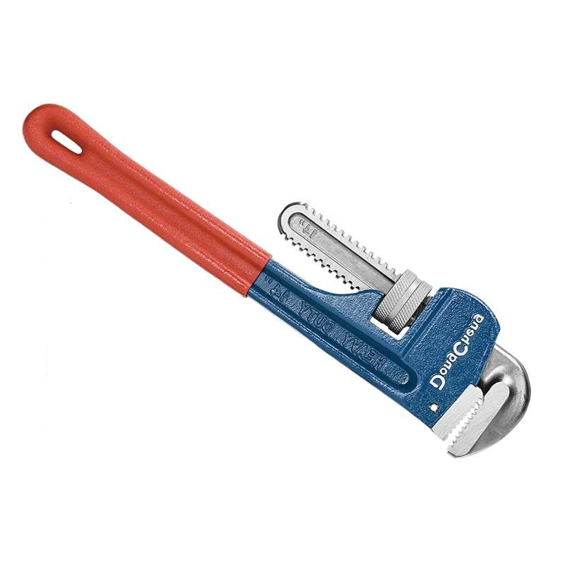 Dongcheng 14 Inch 350mm Heavy Duty Pipe Wrench | 50mm -Heavy-duty gripping power with a 50 mm jaw capacity for larger pipes and fittings.