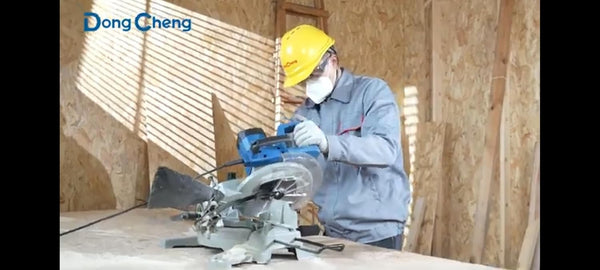 Dongcheng DJX09-255 10Inch Electric Mitre Saw | Wood and Aluminium, 1800W